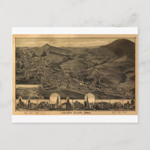 Carte Postale Adams, Massachusetts en 1882
