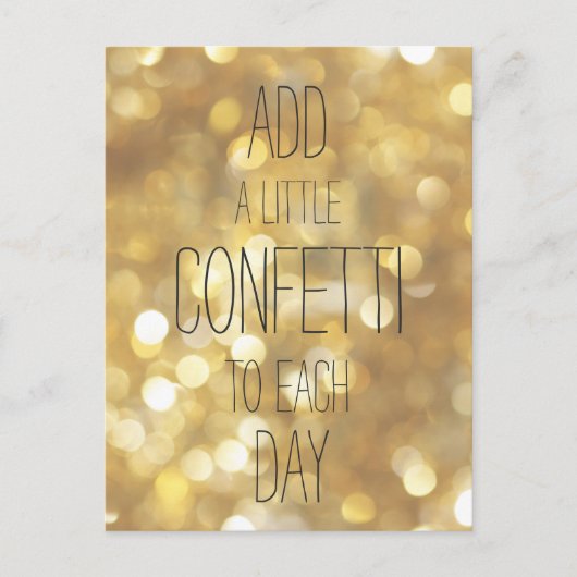 Carte Postale Add a Little Confeti (Devant)