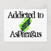 Carte Postale Addicité à l'Asperge (Devant)