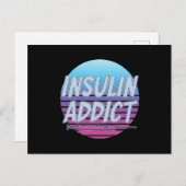 Carte Postale Addicité À L'Insuline (Devant / Derrière)