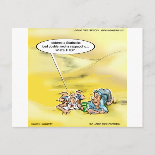 Carte Postale Addicité Au Café Par Londons Times Cartoons (Devant)