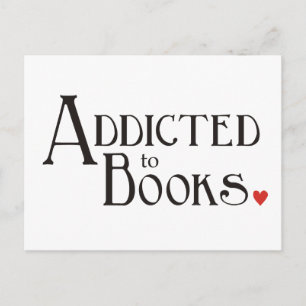 Carte Postale Addicité aux livres