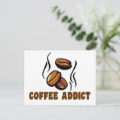 Carte Postale Addict au café (Debout devant)