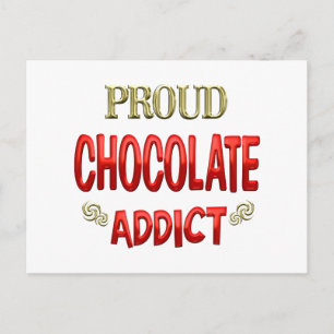 Carte Postale Addict au chocolat