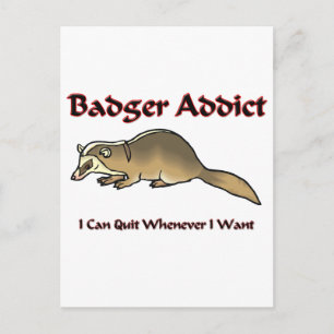 Carte Postale Addict Badger