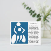 Carte Postale "Ade" Adepitan, joueur de basketball en fauteuil r (Debout devant)