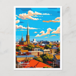 Carte Postale Adélaïde Australie Illustration de voyage