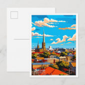 Carte Postale Adélaïde Australie Illustration de voyage (Devant / Derrière)
