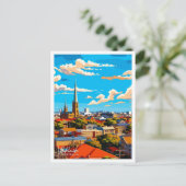 Carte Postale Adélaïde Australie Illustration de voyage (Debout devant)
