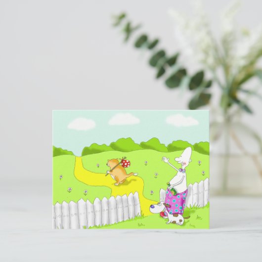 Carte Postale adieu (Debout devant)