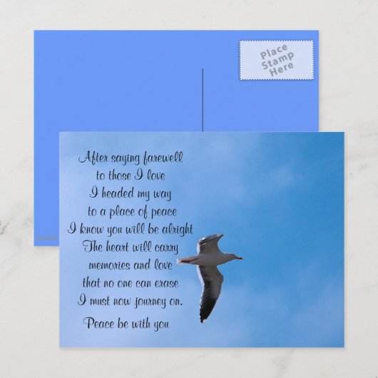 Carte Postale Adieu #2_ (Devant / Derrière)