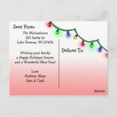 Carte Postale Adieu 2020 Humour de Noël Funny Retro Lady (Dos)