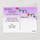 Carte Postale Adieu 2020 Humour de Noël Funny Retro Lady (Dos)