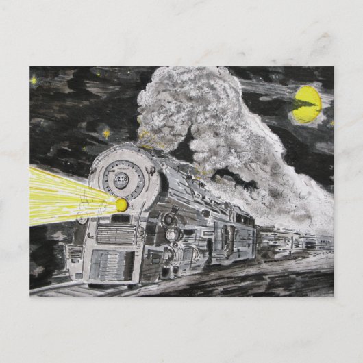 Carte Postale Adieu à la vapeur (Devant)