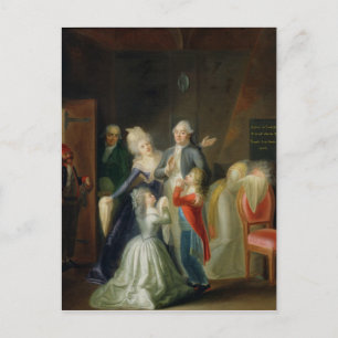 Carte Postale Adieu à Louis XVI par sa famille