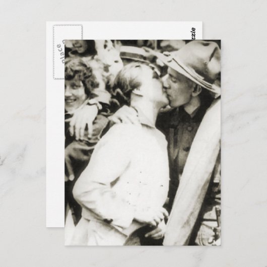 Carte Postale Adieu baiser 1915 (Devant / Derrière)