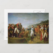 Carte Postale Adieu de Napoléon Ier et Alexandre Ier (Devant / Derrière)