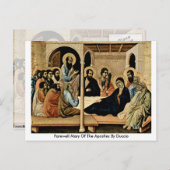 Carte Postale Adieu Marie Des Apôtres Par Duccio (Devant / Derrière)