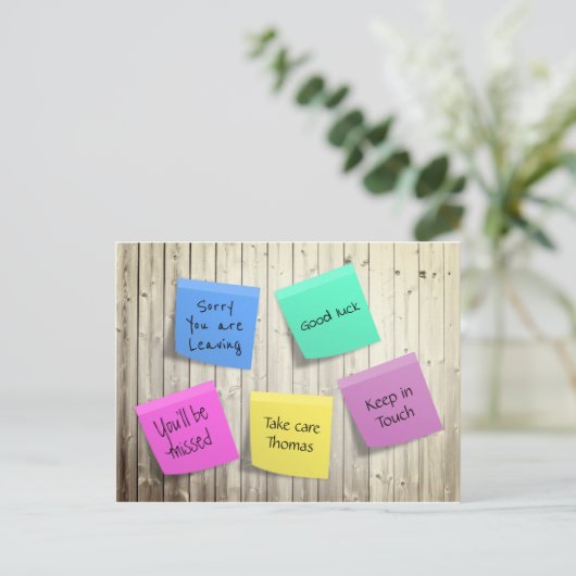 Carte Postale Adieu post-adieu (Debout devant)