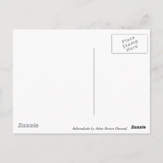 Carte Postale Adirondacks par Asher Brown Durand (Dos)