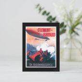 Carte Postale Adjudant Vincenot WWI Aéronef Affiche promotionnel (Debout devant)