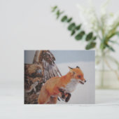 Carte Postale Adler-Fuchs-Kampf-Postkarte (Debout devant)