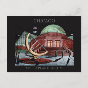 Carte postale Adler Planetarium Randsom Art Chicag