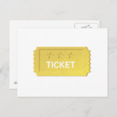 Carte Postale Admettre un ticket (Devant / Derrière)