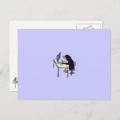 Carte Postale administrateur système tux de pingouin (Devant / Derrière)