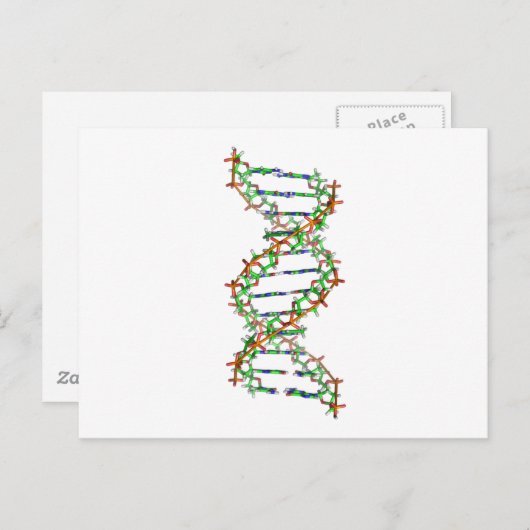 Carte Postale ADN - la science/scientifique/biologie (Devant / Derrière)