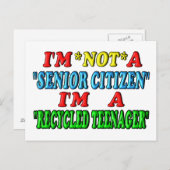 Carte Postale Adolescent Recyclé (Devant / Derrière)