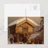 Carte postale Adolph Tidemand - Traditions de Noël (Devant / Derrière)