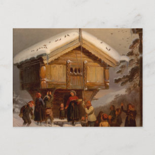 Carte postale Adolph Tidemand - Traditions de Noël