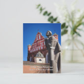 Carte Postale Adomas Mickevicius, Statue des poètes, Vilnius (Debout devant)