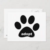 Carte Postale Adopter (Devant / Derrière)