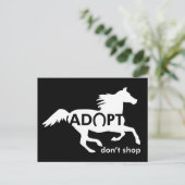 Carte Postale Adopter les chevaux (Debout devant)