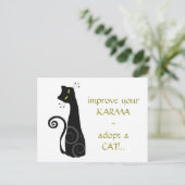 Carte Postale Adopter un chat (Debout devant)