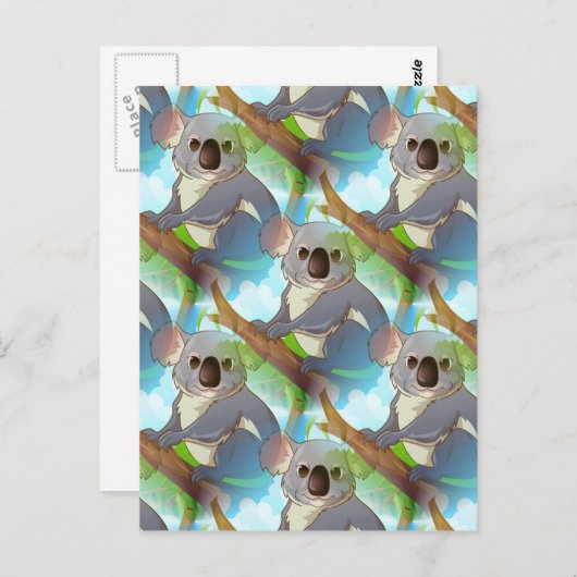 Carte Postale Adoptez un koala ! (Devant / Derrière)