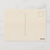 CARTE POSTALE ADORABLE CAT WATERCOLOR ILLUSTRATION (Dos)