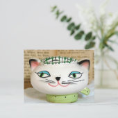 Carte Postale Adorable Chat Sel Shaker de 1958 (Debout devant)