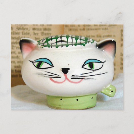 Carte Postale Adorable Chat Sel Shaker de 1958 (Devant)