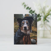 Carte Postale Adorable chien d'Halloween (Debout devant)