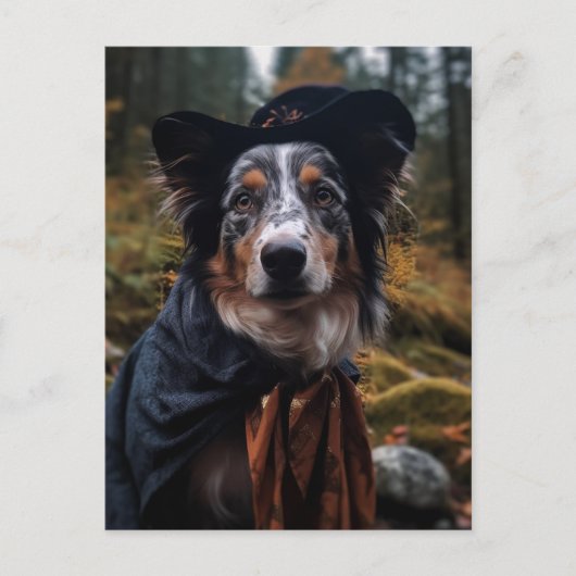 Carte Postale Adorable chien d'Halloween (Devant)