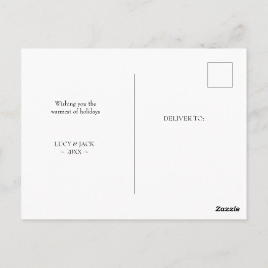 Carte Postale adorable chouette douce avec Feathers maison en mo (Dos)