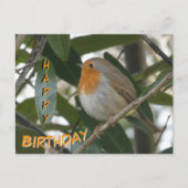 Carte postale adorable d'anniversaire à Robin et F (Devant)