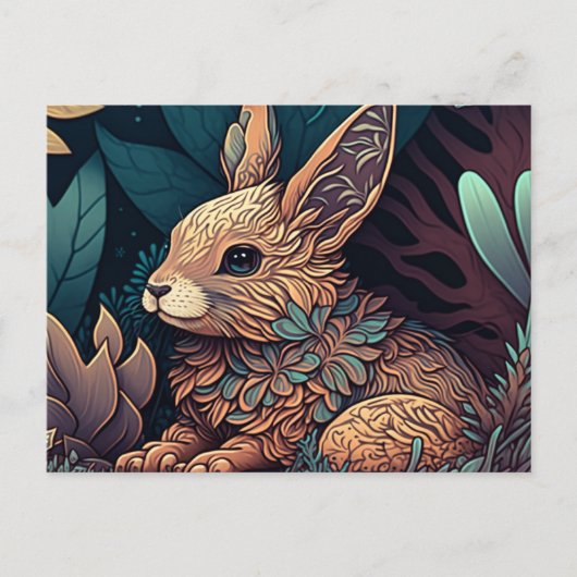 Carte postale adorable de Pâques (Devant)