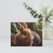 Carte postale adorable de Pâques (Debout devant)