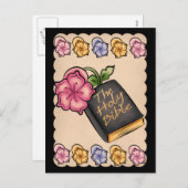 Carte postale adorable de Pâques (Devant / Derrière)