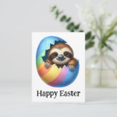 Carte Postale Adorable drôle mignonne fentes de Pâques (Debout devant)