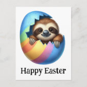 Carte Postale Adorable drôle mignonne fentes de Pâques (Devant)